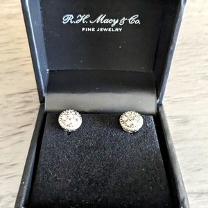 R. H. Macy Diamond Cluster Stud earrings